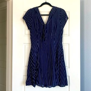 Flowy, striped mini dress
